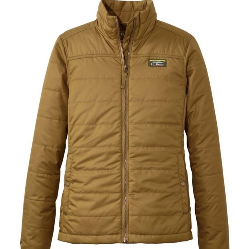 L.L. Bean Women's Puffer Jacket in Tan